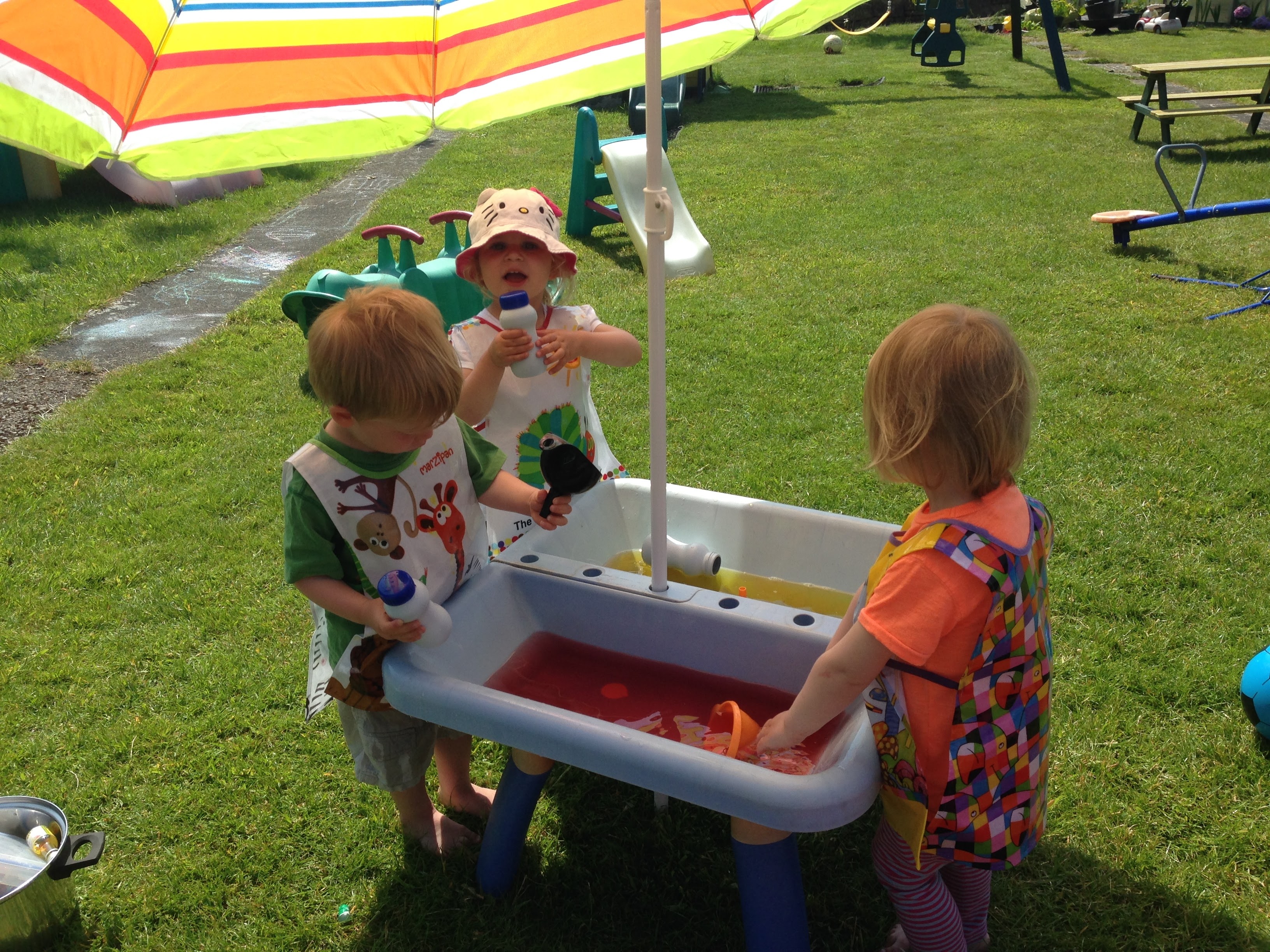 Children finger printing